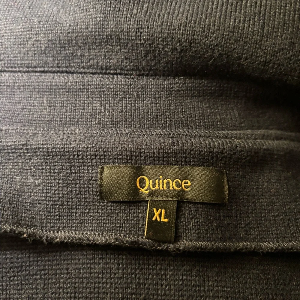Quince Navy Women's Suit Jacket - Picture 3 of 3